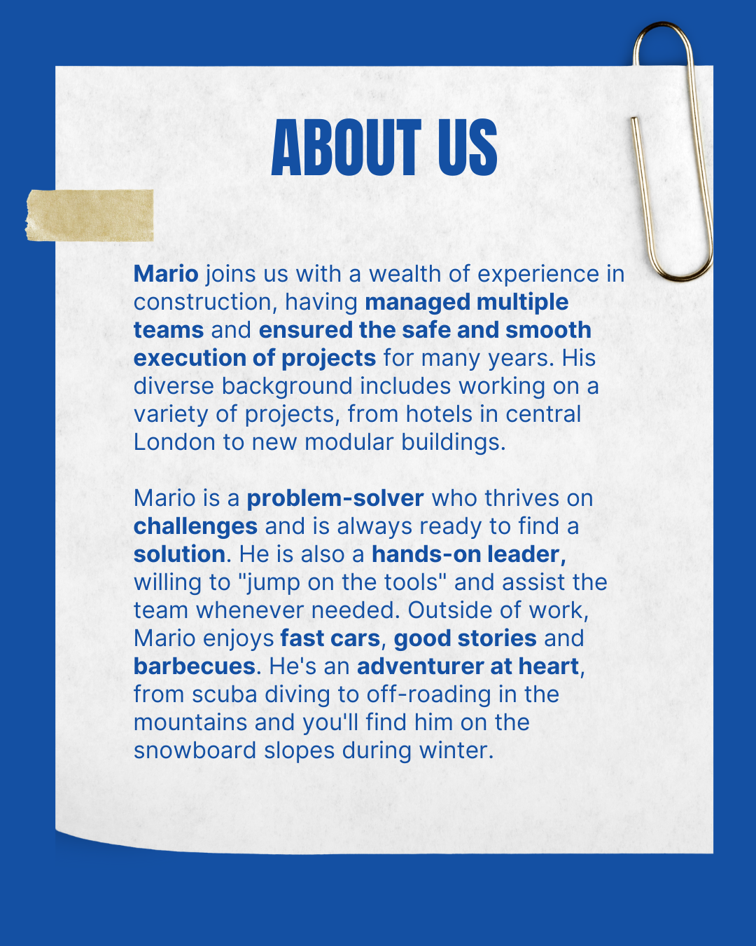 About Mario 
