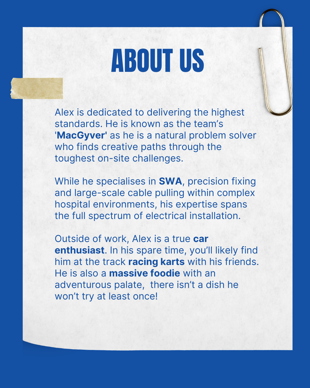 SWA pulling cables electrician expert